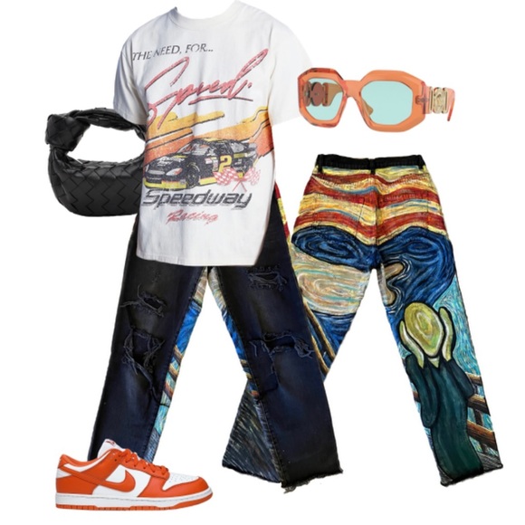 Hand-Painted Scream Pants - Picture 7 of 11